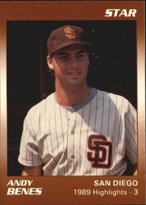 1990 (PADRES) Star Benes #8 Andy Benes/1989 Highlights - 3