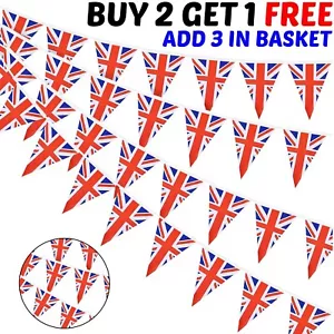 🇬🇧 80th VE Day 2025 10 Metre 20 Flags Union Jack PVC Bunting 🇬🇧 - Picture 1 of 3