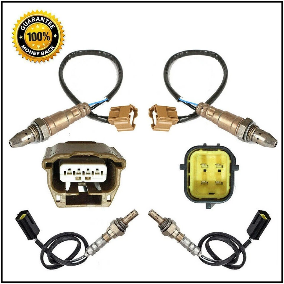 Sensor de oxígeno aguas arriba + aguas abajo 4 piezas para Infiniti G37 M37 2011-2013 3,7 L V6 Foto 1 de 4