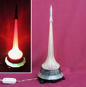 ROCKET UDSSR Nachtlampe Vintage elektrisch sowjetisch SPACE Propaganda Designs - Bild 1 von 10