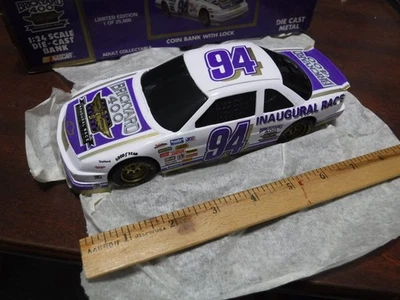 Racing Champions 1994 #94 Brickyard 400 carrera inaugural Chevy Lumina banco 1:24 Foto 1 de 4