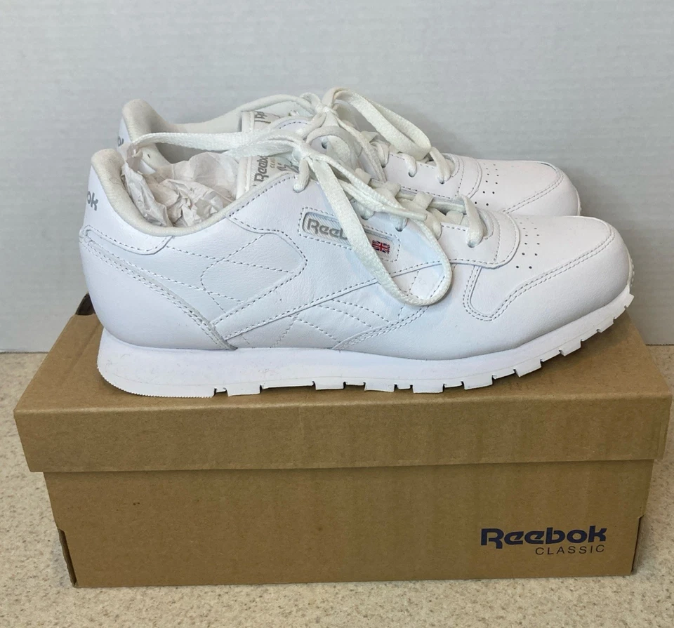 Reebok Big Kid Toddler Classic Leather Sneaker" 50150 - Choose SZ Color Big Kid (8-12 Years) 5.5 M US Big Kid White