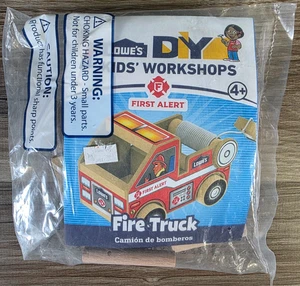 Lowes Hágalo Usted Mismo 2022 Kit de Construcción Niños TALLERES Primera Alerta Camión de Bomberos Artesanía Nuevo PARCHE - Imagen 1 de 6