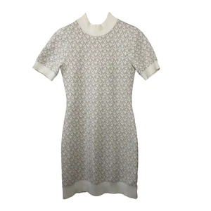 NWT Michael Kors Logo Jacquard Mock Neck Signature Dress - Picture 1 of 11