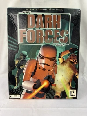 Rare Vintage STAR WARS Dark Forces Big Box Lucas Arts IBM CD-ROM & Strat Guide - Image 1 of 3