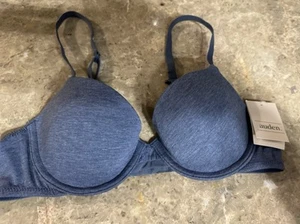 AUDEN THE EVERYDAY BLUE BRA! 34 A. NEW! - Picture 1 of 4