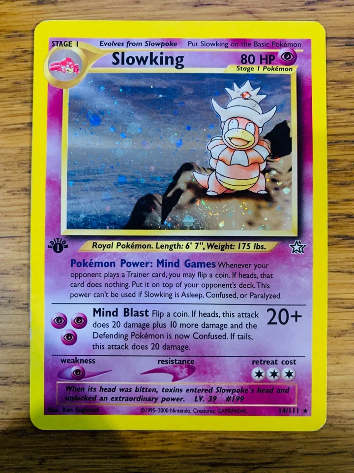 1st Edition Slowking (14/111) Holo Neo Genesis Set Pokemon Card! FREE P&P! - Image 1 of 1