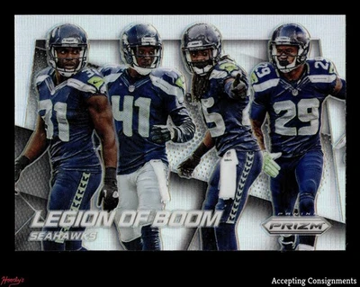 Prizm Silver Byron Maxwell 2014, Earl Thomas, Kam Chancellor, Richard Sherman Foto 1 de 2