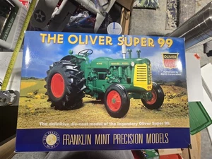 Franklin Mint The Oliver Super 99 Tractor #B11YF73 Green - Picture 1 of 9