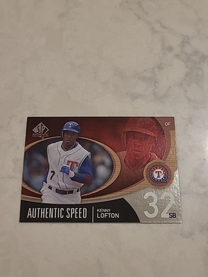 2007 SP Authentic- Kenny Lofton AUTHENTIC SPEED #AS-33 RANGERS - Image 1 of 2