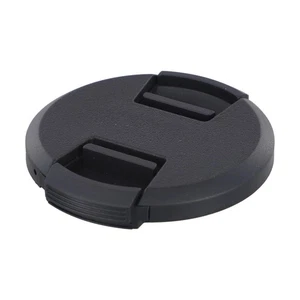 Sleek Black Lens Cap Cover Fits Most Camera Lenses from 40 5mm to 82mm - Picture 1 of 21