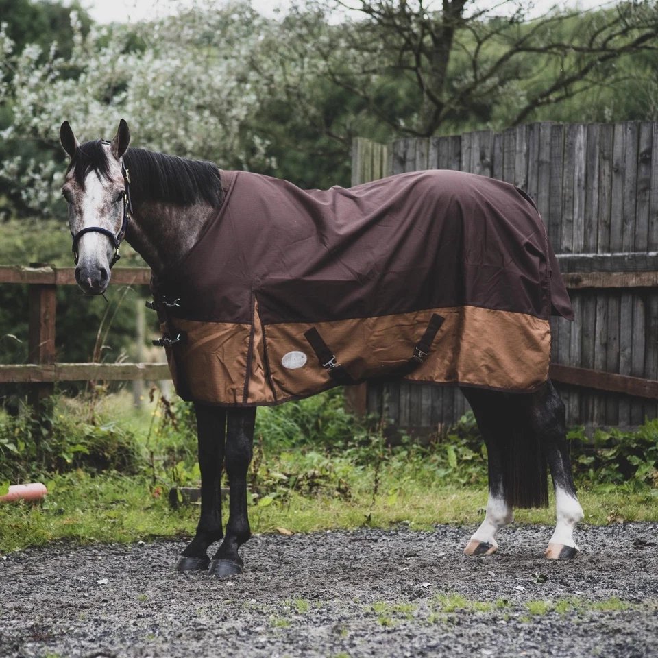 EQUITACK YOUR PASSION IS OUR MISSION Outdoor Winterdecke Turnout Wasserdicht 1200D Regendecke Fleece Lining 125-165cm