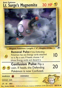 Pokemon Karte Lt. Surge's Magnemite 50/132 Gym Heroes Serie - Bild 1 von 1