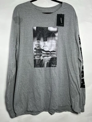 Jordan Legacy AJ11 Concord 罕见长袖灰色衬衫男式尺寸 2XL *阅读* — 第 1/4 张图片