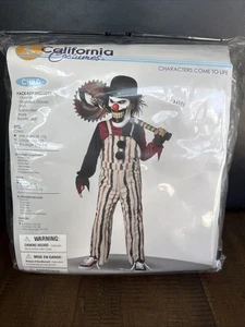 Payaso Carnaval Creepster Niño Halloween Disfraz Horror Niño Talla Mediana 8-10 - Imagen 1 de 9