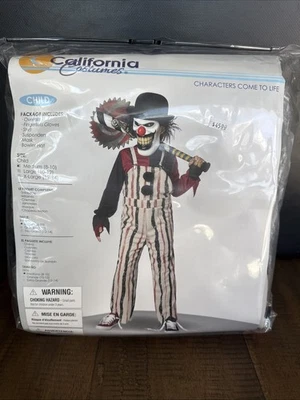 Payaso Carnaval Creepster Niño Halloween Disfraz Horror Niño Talla Mediana 8-10 Foto 1 de 4