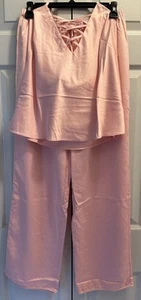 Fredericks of Hollywood Sommer Gitter Rosa Satin Pyjama Set Gr. Medium NEU - Bild 1 von 5