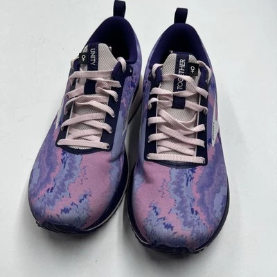 Zapatos para correr Brooks Revel 4 para mujer con cordones tie dye púrpura/rosa talla 7 Foto 1 de 4