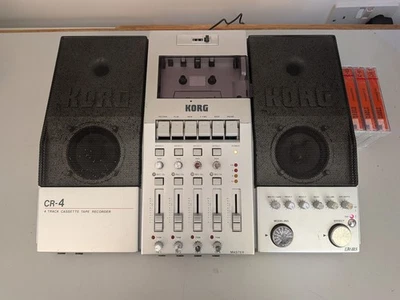 Korg CR-4, 4 Track Cassette Tape Recorder Analogue Studio - Image 1 of 4