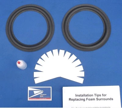 NASHVILLE SPEAKER REPAIR Large Advent with Masonite Ring Speaker Foam Surround Woofer Refoam Repair Kit