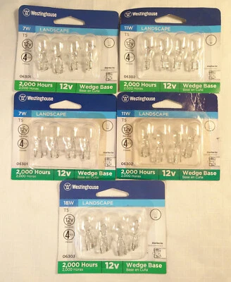 20 New Westinghouse Landscape Light Bulbs 12v Wedge 7W 11W 18W - Image 1 of 2