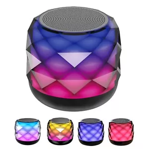Bluetooth Speaker Small Mini Wireless Portable Speakers With Colorful Light Hifi - Picture 1 of 7