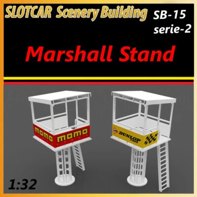 Slotcar Paisaje Edificio 2X Soporte Marshall Serie-2 Scalextric, Carrera Foto 1 de 4