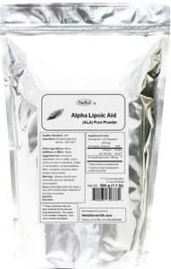 100% puro ALA ácido alfa lipoico R,S- ALA polvo 500 g (1,1 lb) antioxidante USP - Imagen 1 de 6