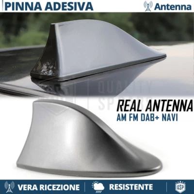 Antenna PINNA DI SQUALO Grigia PER Opel Adam-Karl Ricezione Radio AM-FM-DAB+ - Immagine 1 di 4