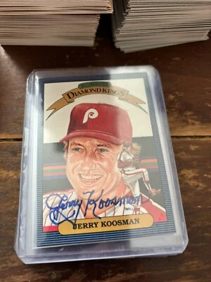 1986 Donruss - Diamond Kings #23 Jerry Koosman Autograph - Image 1 of 2