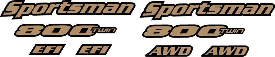 Комплект наклеек 2006 Polaris Sportsman 800 Twin для камуфляжной версии квадроцикла 4x4 - Изображение 1 из 1