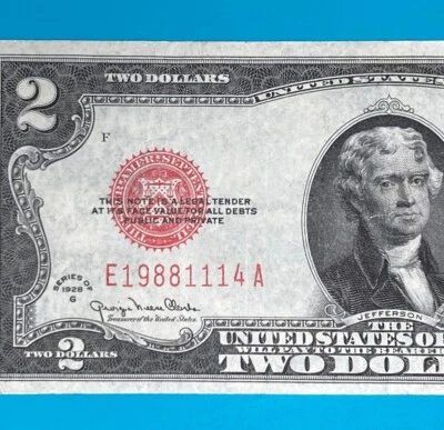 1988 November 14 (E 19881114 A) BIRTHDAY Note $2 Two Dollar Bill (1928 G Series) - Image 1 of 4