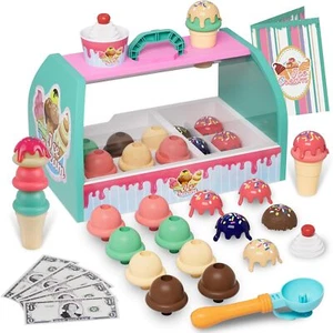 Ice Cream Toy Set for Kids, Pretend Play Ice Cream Shop for Toddlers, Ice Cre... - Picture 1 of 1