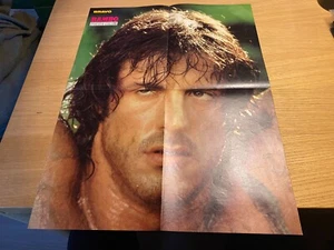 SYLVESTER STALLONE RAMBO BIG POSTER BRAVO SCARCE OUT OF PRINT 1988 WEST GERMANY* - Picture 1 of 24