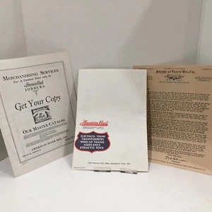 1929 American Flyer Electric Train Sets Reprinted '76 + Merchandising For Buyers - Picture 1 of 9
