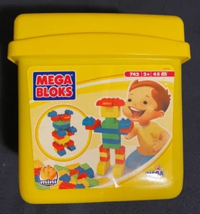 Mega Bloks Mini System 45-Piece Tub #742 - NEW - Picture 1 of 6