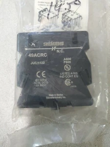 NEW Siemens Furnas 49ACRC Auxiliary Contact Kit 1NC NEW - Picture 1 of 2