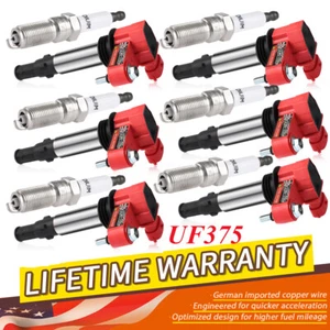 6 Pack Ignition Coil & Iridium Spark Plug for Cadillac CTS Buick GMC 3.6L UF375 - Picture 1 of 20