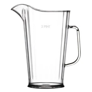 Elite 2 Pint Polycarbonate Jug LCE at 40oz / 1.25ltr Plastic Pitcher Pack of 4 - Picture 1 of 1