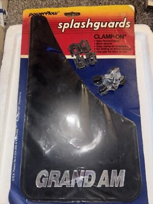 Vintage Powerflow GRAND AM Clamp-On Splashguards New Old Stock Made in USA NOS - Image 1 of 2