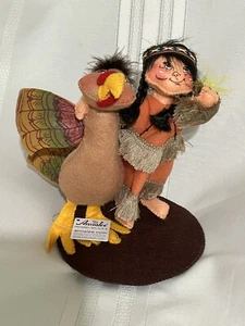 Annalee 6” Indian Girl With Turkey New - Picture 1 of 4