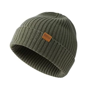 100% Merino Wool Cuff Beanie Hat, Unisex Warm Winter One Size Absinthe Green - Picture 1 of 8