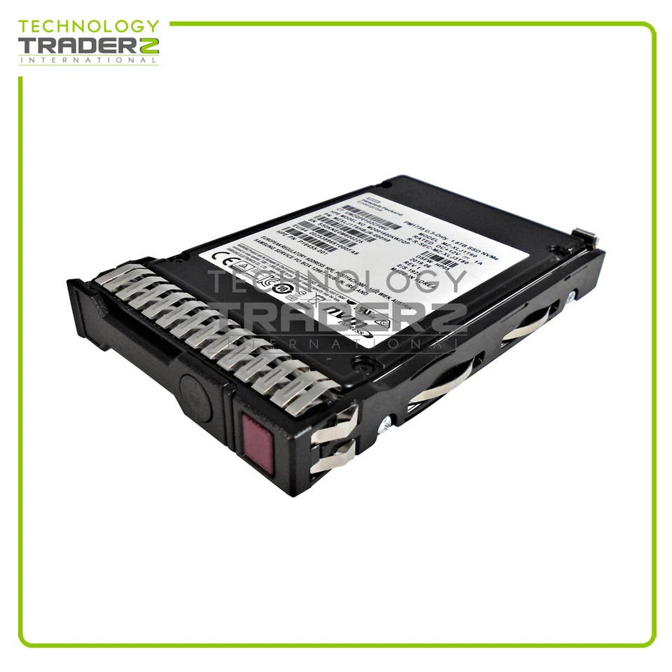 HP 1.6TB NVMe Mixed-Used 2.5" SSD P20737-001 MZ-XLJ1T60 P16497-B21 W/ Tray - Image 1 of 1