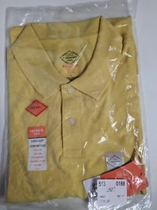 St Johns Bay Polo Size Large Men’s Yellow Gold Shirt Performance Polo - Picture 1 of 2