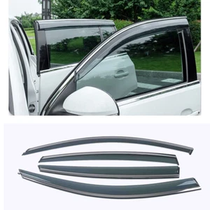 For Volvo S90 2017-2023 Window Visor Vent Shades Sun Rain Guard Deflector trim - Picture 1 of 7
