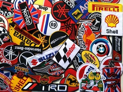 Random/Sew Iron On Patch/Motorcycle/Car Auto Biker/Patch Lot Set 30 Pcs - Image 1 of 4