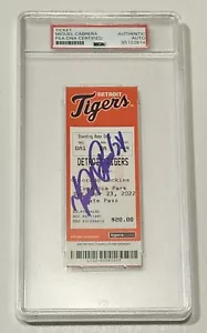 Miguel Cabrera Autograph Signed 3,000 Hit Game Ticket 4/23/22 - PSA/DNA - Picture 1 of 2