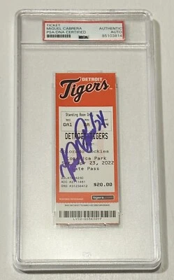 Miguel Cabrera Autograph Signed 3,000 Hit Game Ticket 4/23/22 - PSA/DNA - Image 1 of 2