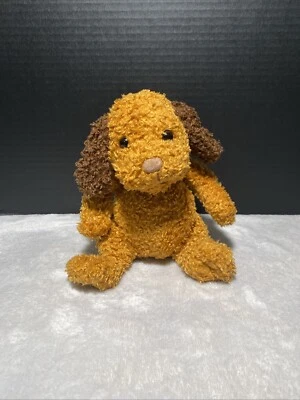 Vintage Gund Dog Plush Wagner 5360 Brown Curly Puppy Sitting 8" Toy Pet Lovey - Image 1 of 4