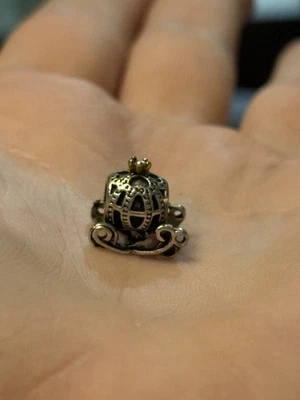 Pandora Sterling Silver & 14k Disney Cinderella’s Pumpkin Coach Charm 791573CZ - Image 1 of 4